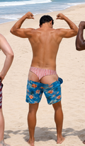 3D Thong Illusion Swim Shorts