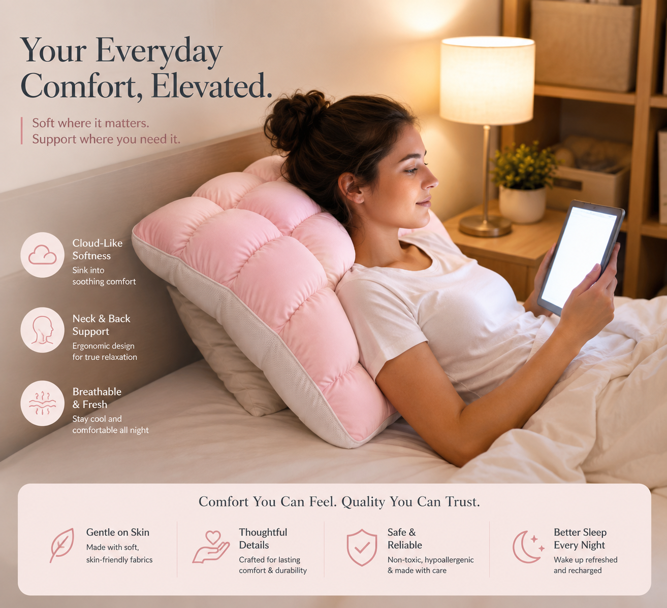 MellowPuff - Cooling Comfort Pillow
