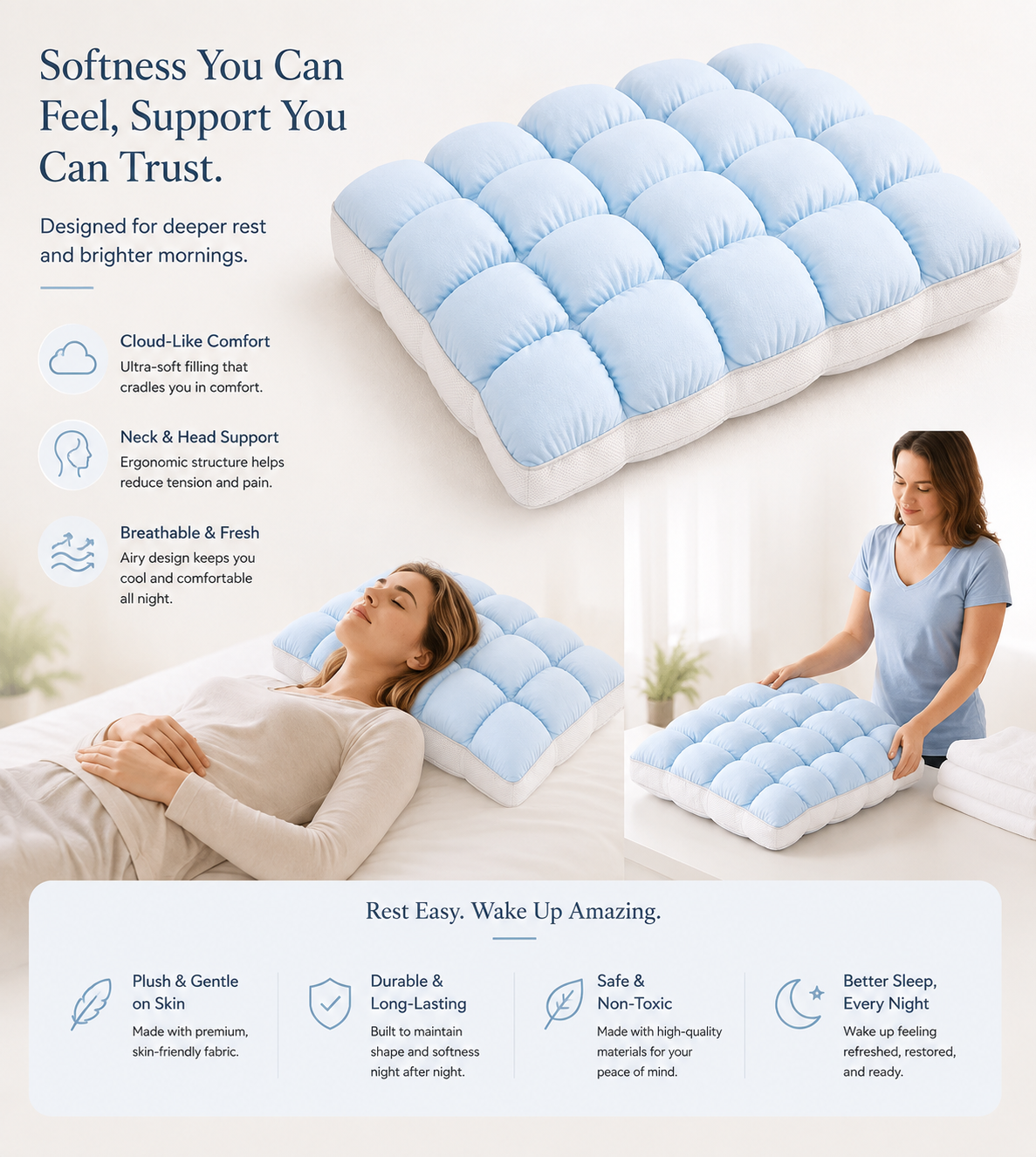 MellowPuff - Cooling Comfort Pillow