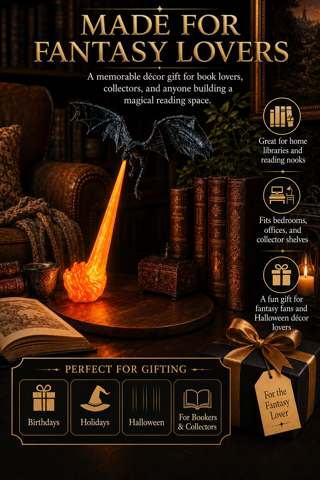 DragonFlame – Fire-Breathing Dragon Decor
