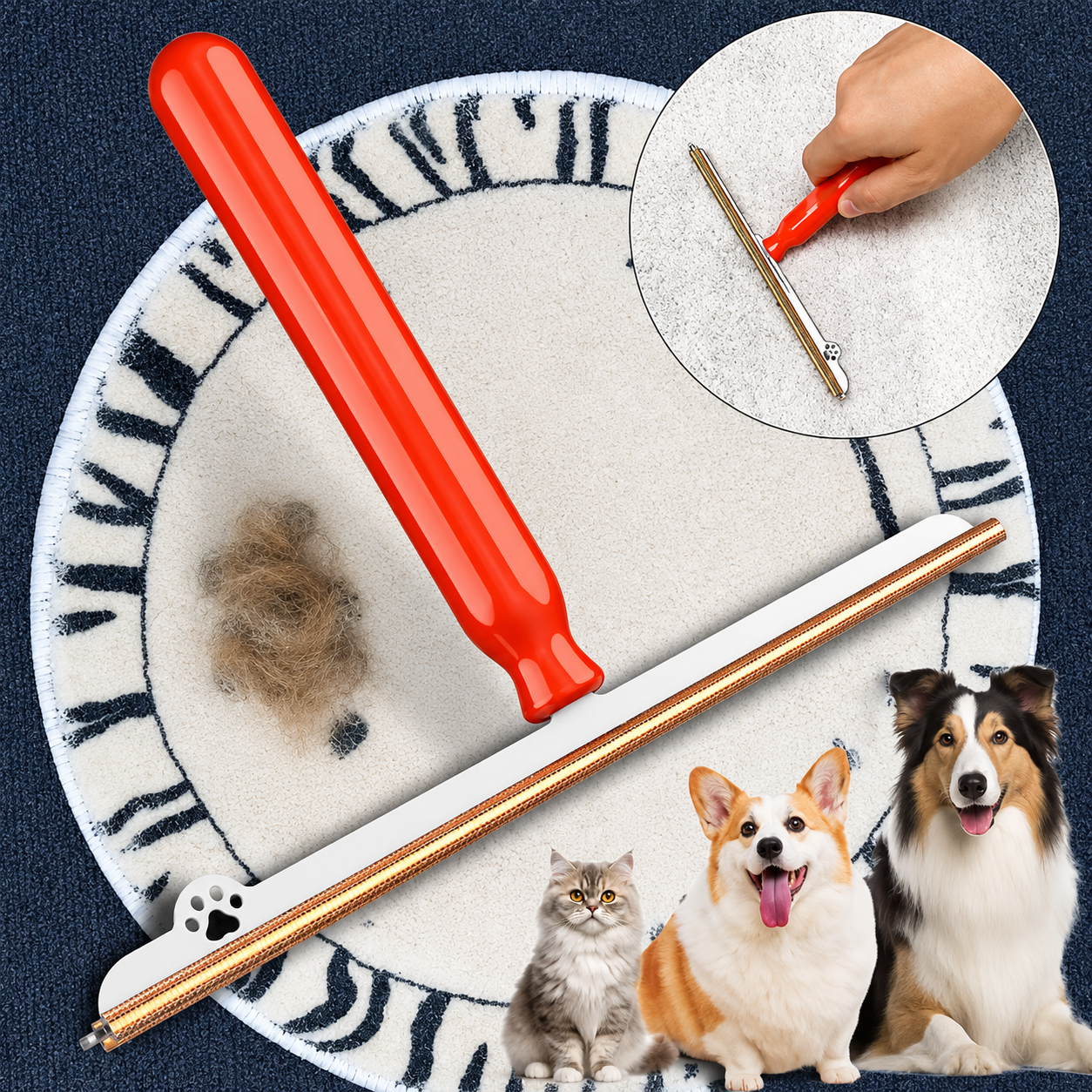 FurLift — Advanced Pet Hair Removal Rake