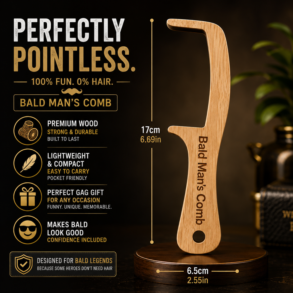 No Hair, Don't Care Comb – Humorous Novelty Gift