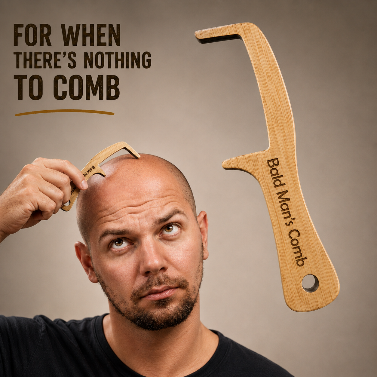 No Hair, Don't Care Comb – Humorous Novelty Gift